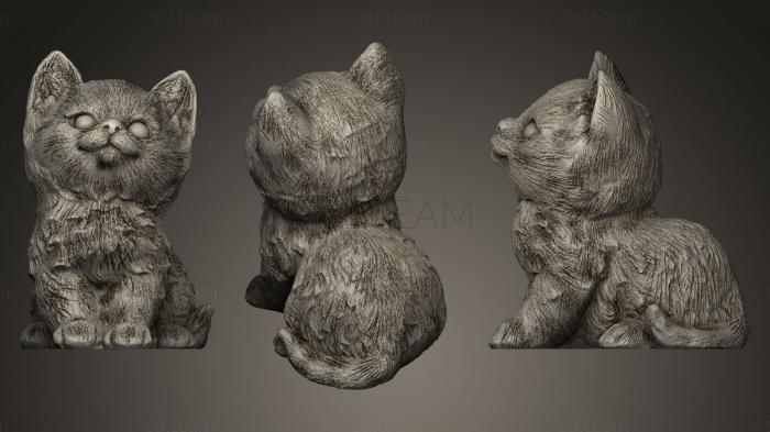 3D model Kitty with wool (STL)